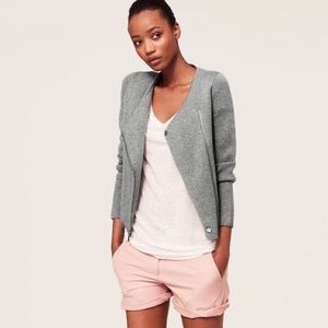Loft Merino Wool Blend Moto Jacket
